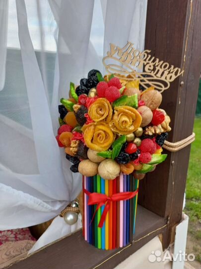 Букет из сухофруктов учителю, 1 сентября