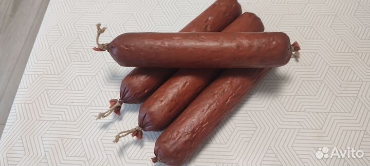 Колбаска домашняя копчено-вареная