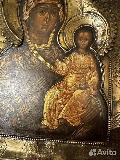 Икона Смоленская богородица 30х25 см