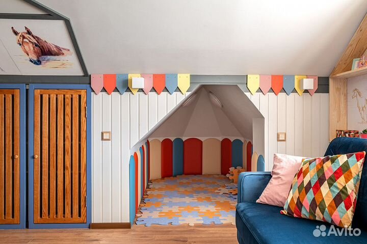 Мягкие стеновые панели в детской