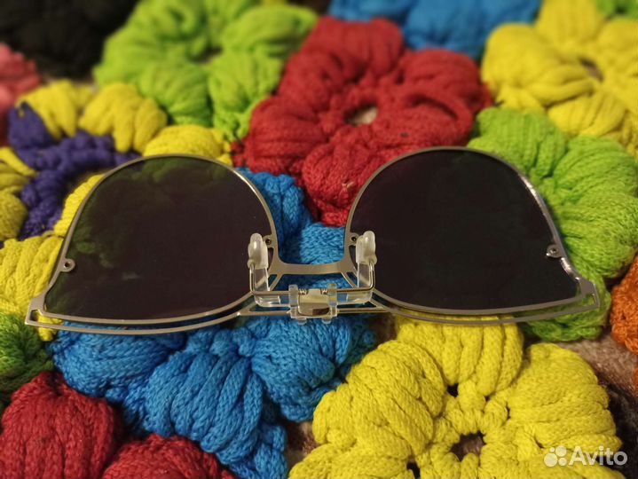 Очки пенсне солнечные модные