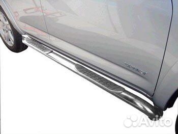Пороги хромированные RAV4 2006-2008
