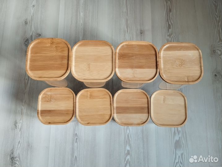 Банки для сыпучих продуктов, 8 шт