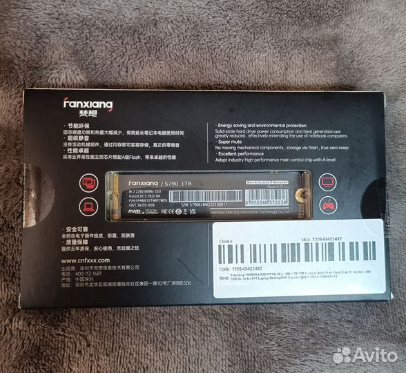 SSD Fanxiang S790 1Тб pci-e 4.0 новый