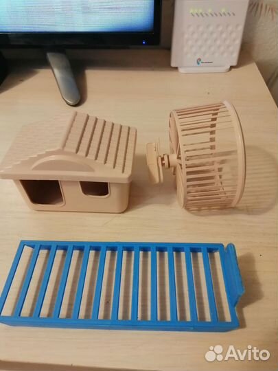 Домик, колесо, лесенка для хомяков