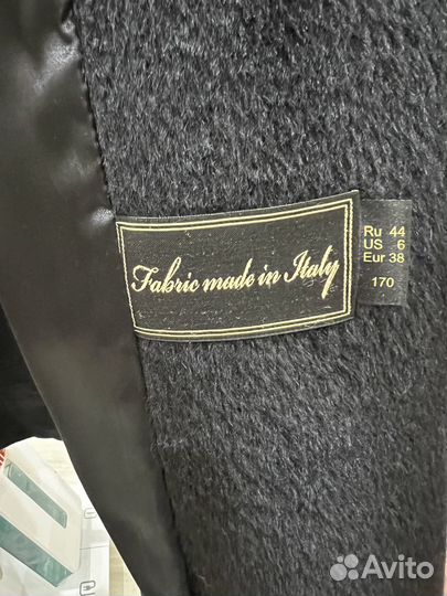 Пальто женское чёрное Pompa, премиум класса