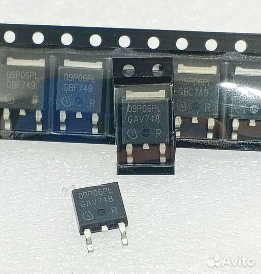 09P06PL Infineon TO-252. Транзистор 60V 9.7А 42W