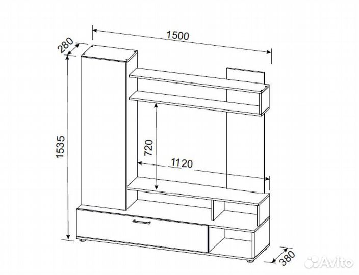 Гостиная 1,5 Ромбус
