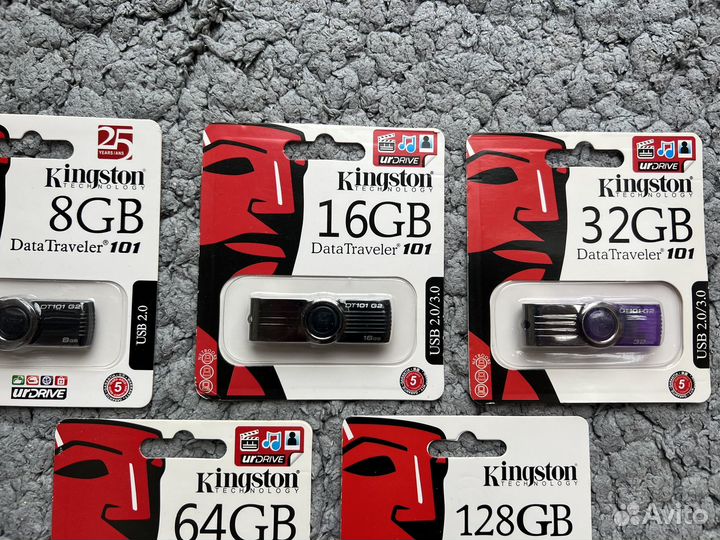 Kingston USB накопитель флешка 8gb - 128gb Новые