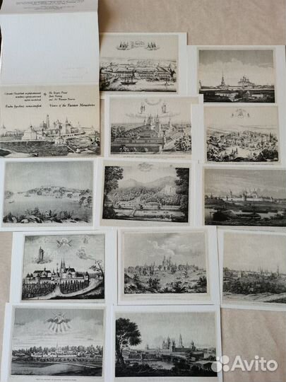 Наборы открыток разных форматов