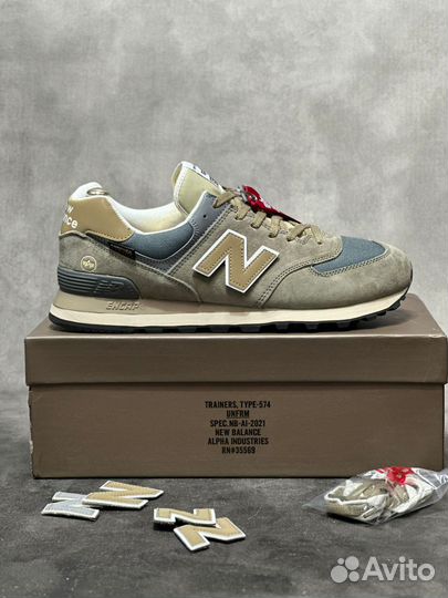 Кроссовки New balance 574 Alpha industries Великан