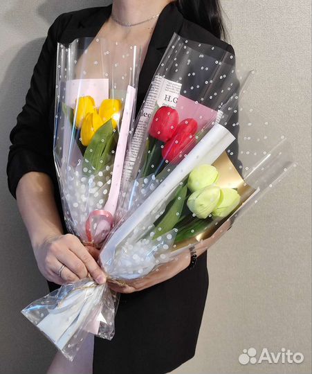 Мыльные цветы и тюльпаны