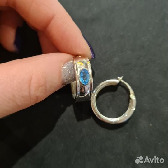 Серьги из серебра Moonka Studio