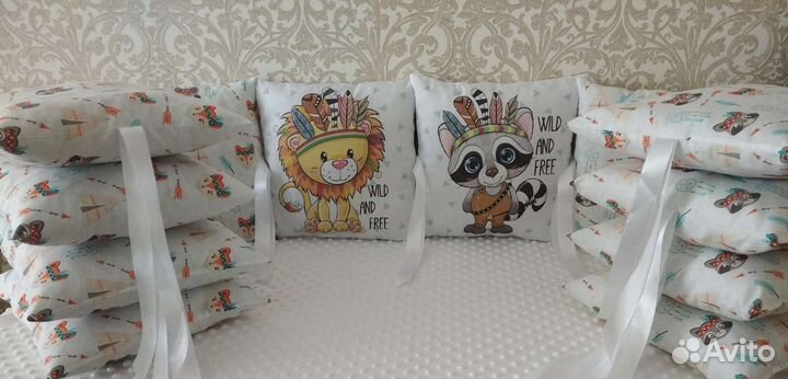 Бортики в кроватку новые