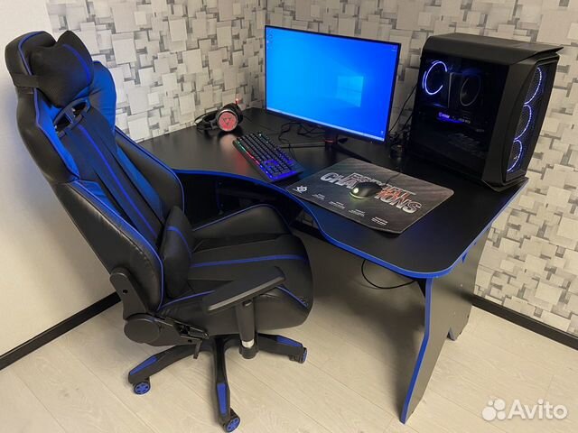 Кресло игровое ZET gaming Force Armor 1000M синий