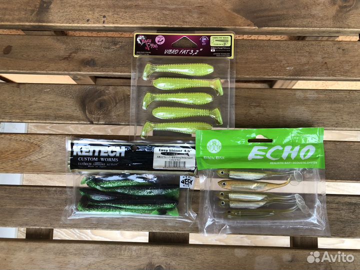Силиконовые приманки Keitech,Crazy Fish,Ronin Rush
