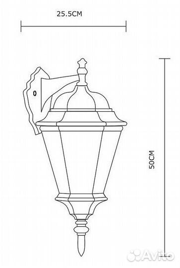Светильник на штанге Arte Lamp Genova A1204AL-1BN