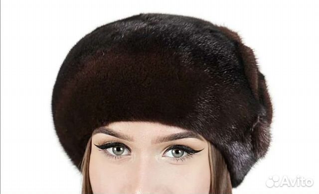 Женский норковый берет