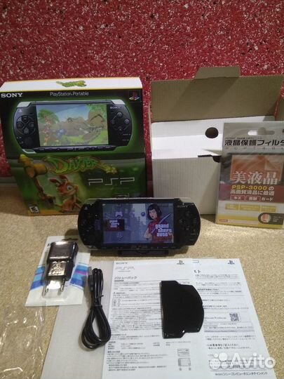 PSP 2006 black сн86831 прошита 4гб новая