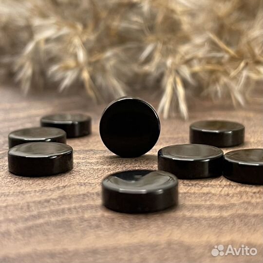 Рондели из натурального балтийского янтаря. Круглы