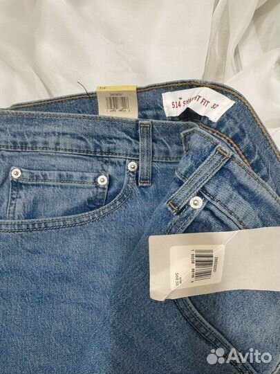 Джинсы levis 514 новые мужские 32/31