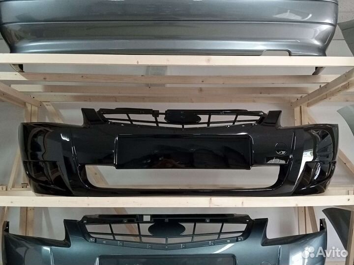 Бампер передний приора 2 черная пантера