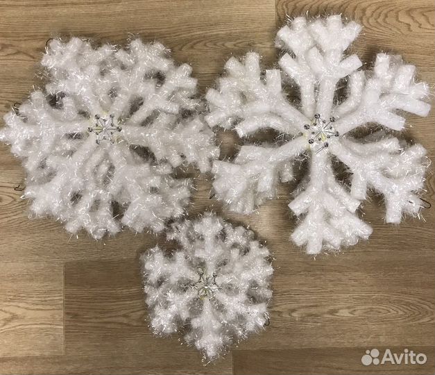 Снежинка, ёлочные украшения, новогоднее украшение