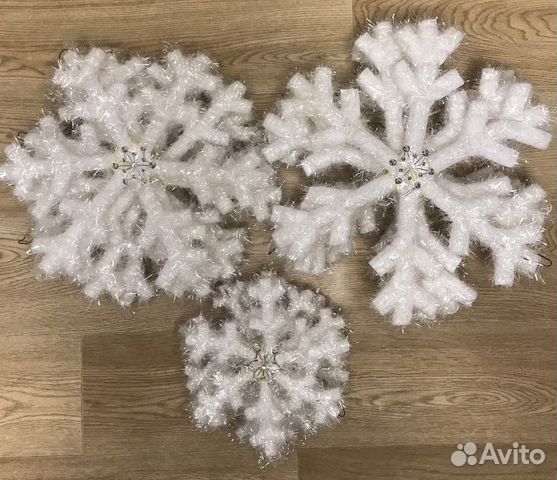 Снежинка, ёлочные украшения, новогоднее украшение