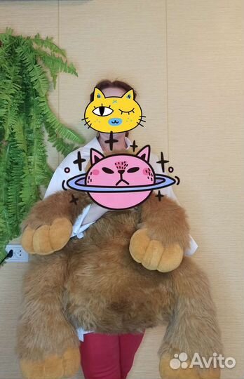 Большой плюшевый медведь Балу очень мягкий