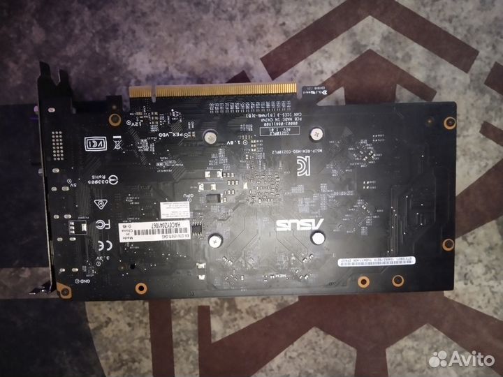 Видеокарта Asus GeForce GTX 1050 Ti OC 4GB