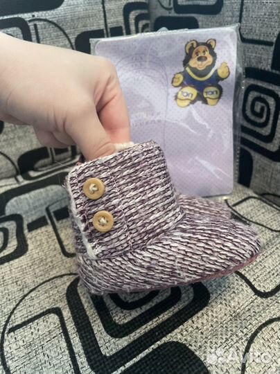 Ботиночки теплые на девочку