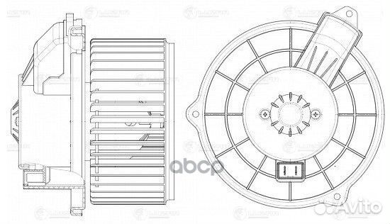 Э/вентилятор отоп. LFh 0309 luzar