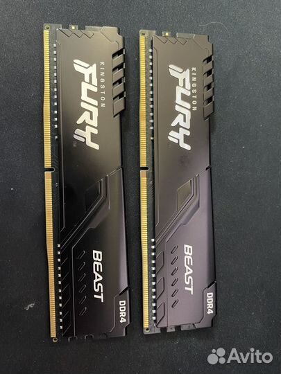 Оперативная память 2шт ddr4 Kingston Fury 8Gb