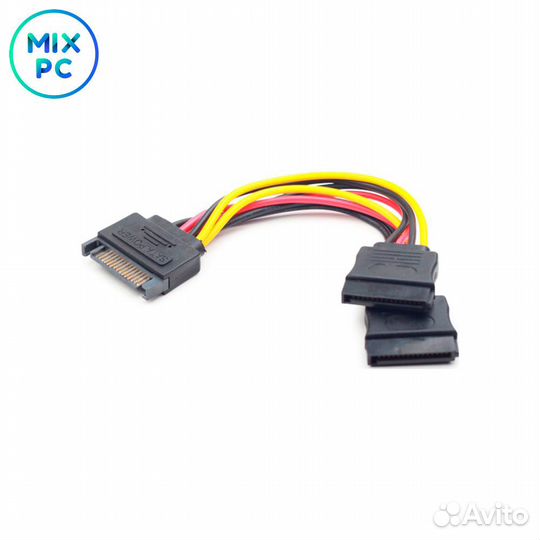 Разветвитель питания Cablexpert SATA to 2xsata 15с