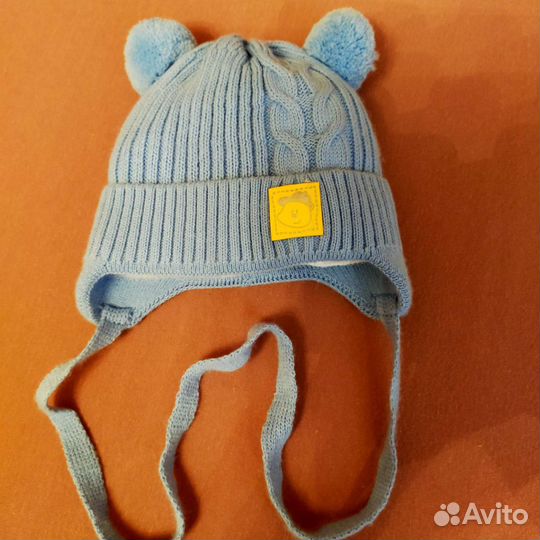Шапочка для новорожденного зима
