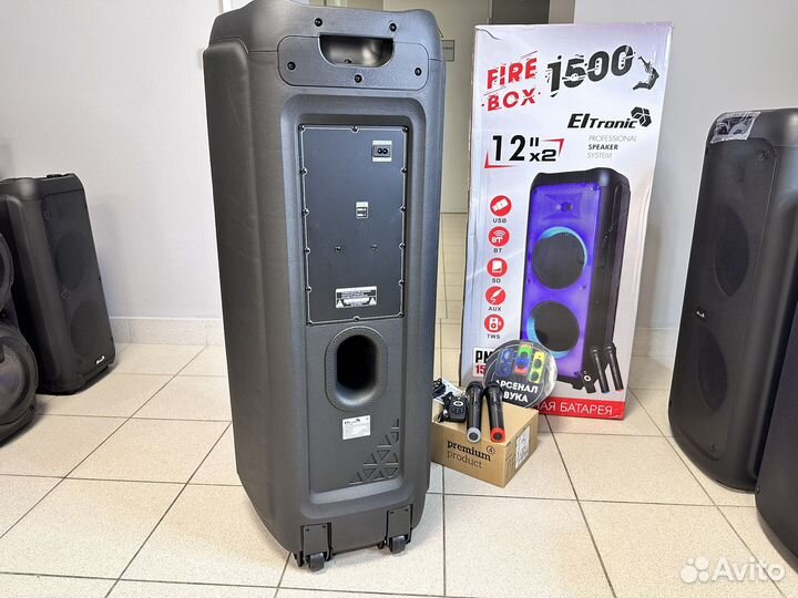 Портативная колонка Eltronic 1500W мощности