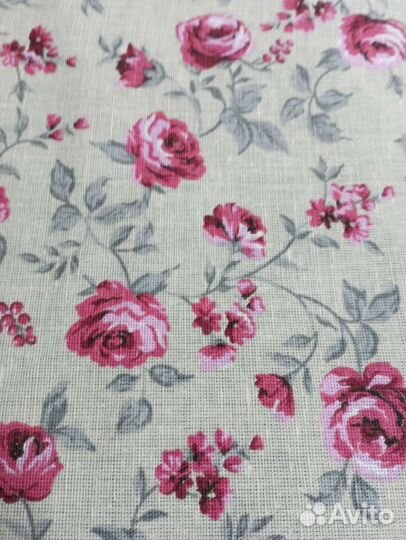 Ткань лен с хлопком/полулен, ширина 220-290см