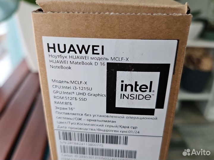 Huawei MateBook D 16 mclf-X 53013YDN i3/512/8