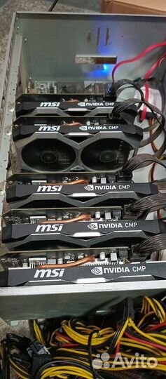 Видеокарты MSI cmp30 3шт