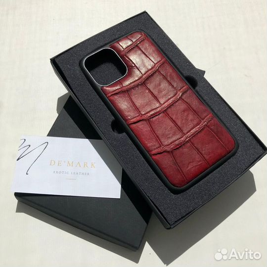 Чехол на I Phone из кожи крокодила