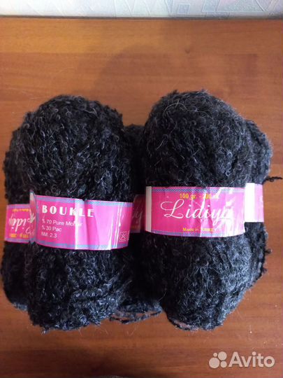 Пряжа букле мохер