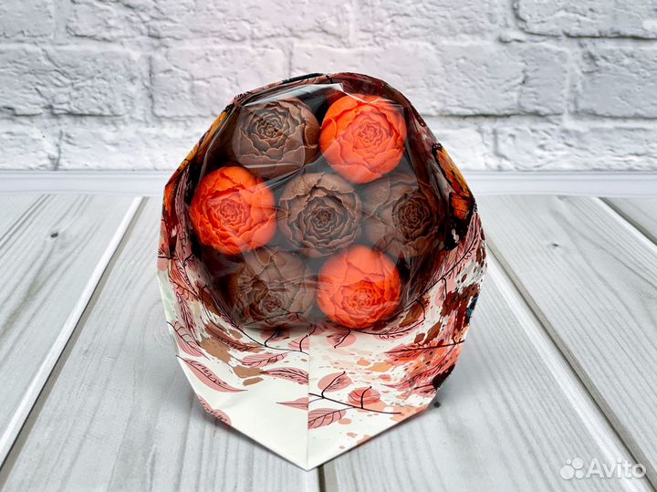 Шоколадные пионы (2 вида шоколада)