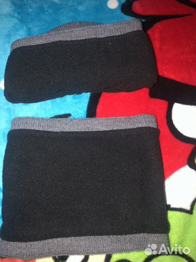 Шапка и снуд для мальчика зима