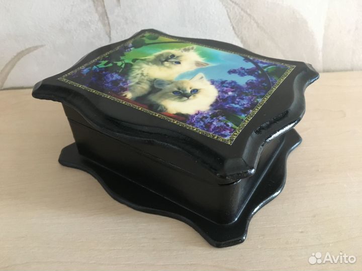 Шкатулка Котята 13x10x5
