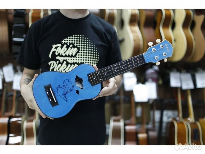 Terris plus dino укулеле сопрано