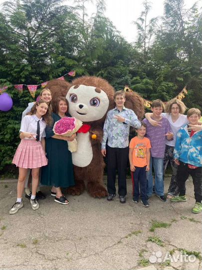 Чебурашка, аниматор, экспресс поздравление