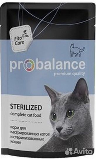Влажный корм для стерилизованных кошек ProBalance