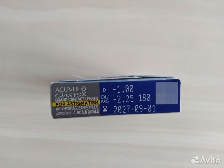 Линзы Acuvue Oasys for Astigmatism