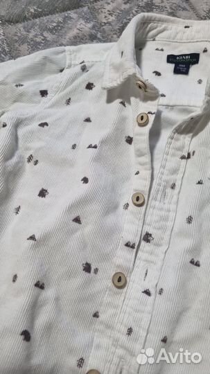 Рубашка белая для мальчика на 1-1,5 года