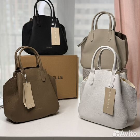 Сумка coccinelle новая натуральная кожа 4 цвета